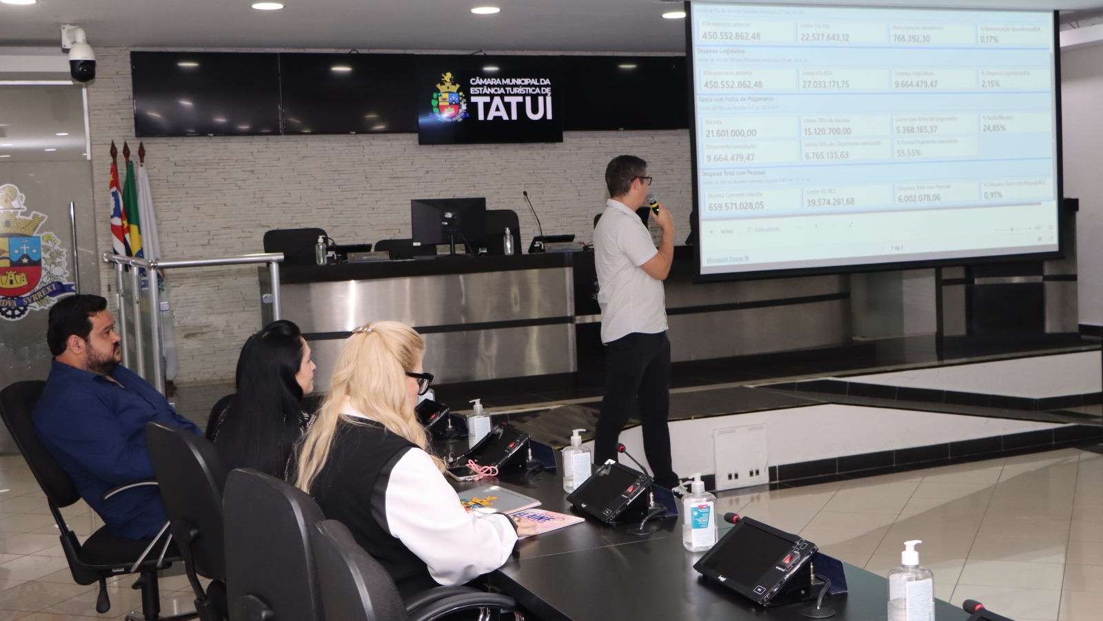 CÂMARA DE TATUÍ FAZ PRESTAÇÃO DE CONTAS DO 1º SEMESTRE