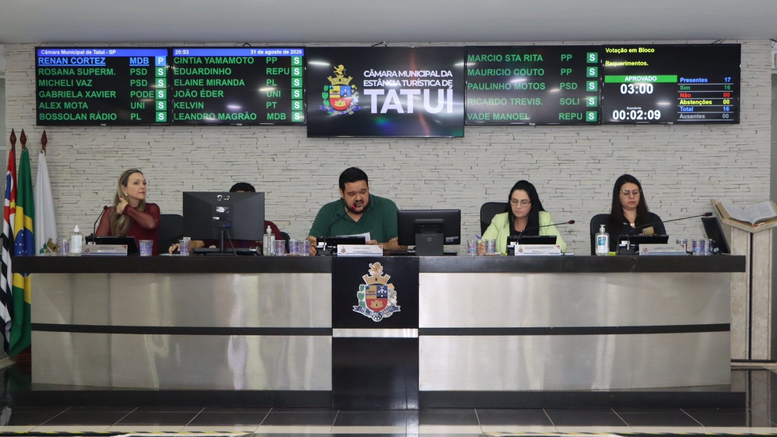 VEREADORES APRESENTAM CINCO NOVOS PROJETOS EM SESSÃO ORDINÁRIA